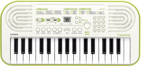 Детски синтезатор Casio SA-50 Standard SET Детски синтезатор White - 2