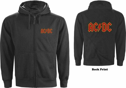 Hættetrøje AC/DC Hættetrøje Logo Charcoal M - 3