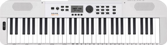 Keyboard with Touch Response Nux NEK-110 Basic SET Keyboard with Touch Response White - 2