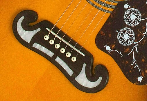 elektroakustisk gitarr Epiphone J-200 EC Solbränd - 2