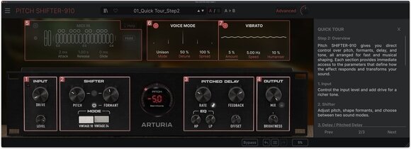 Programski Plug-In efekti Arturia Pitch SHIFTER-910 (Digitalni proizvod) - 3