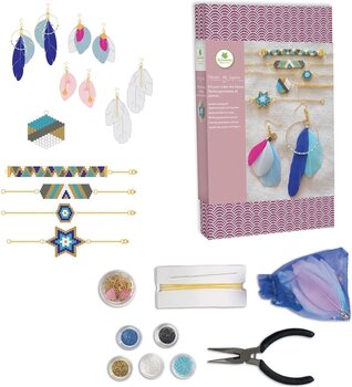 Material Sycomore Atelier de bijoux Conjunto de joyería de bricolaje - Cuentas y plumas japonesas - 2
