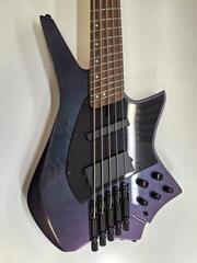 Chitară bas Headless HILS Guitars HZB5 NEXT Mystic Purple Chitară bas Headless (Folosit) - 1