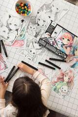 Kunst en creativiteit set Sycomore Kunstset Manga Workshop Kemonomim - 3