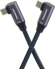 USB Cable PremiumCord USB-C to USB-C Double Angled 100W Braided 2 m USB Cable - 3