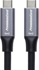 USB кабл PremiumCord USB-C to USB-C 100W Black 5 m USB кабл - 1