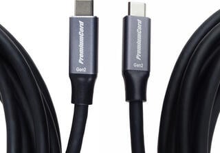 USB кабл PremiumCord USB-C to USB-C 100W Black 5 m USB кабл - 2
