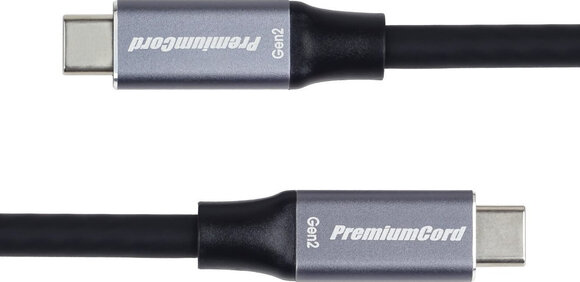 Cabo USB PremiumCord USB-C to USB-C 100W Black 5 m Cabo USB - 5
