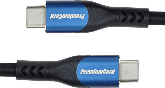 USB Cable PremiumCord USB-C to USB-C 100W Braided 1,5 m USB Cable - 3