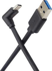 USB кабл PremiumCord USB-C Angled to USB-A 3.0 1 m USB кабл - 2