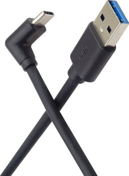 USB кабл PremiumCord USB-C Angled to USB-A 3.0 1 m USB кабл - 3