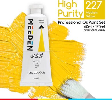 Aceite de colores Meeden 34.1022 Oil Paint 12 Medium Yellow 60 ml 1 ud. - 2