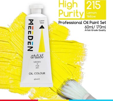Peinture à l'huile Meeden 34.1042 Peinture à l'huile 03 Lemon Yellow 60 ml 1 pc - 2