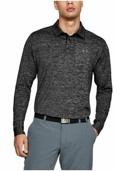 Polo trøje Under Armour UA Long Sleeve Playoff 2.0 Sort M - 4