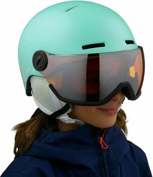 Ski Helmet Salomon Grom Visor Aruba Glossy M (53-56 cm) Ski Helmet - 2