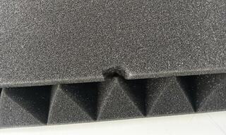 Pannello in schiuma assorbente Mega Acoustic PA-PMP5 115x195x5 Dark Gray Pannello in schiuma assorbente (Danneggiato) - 2