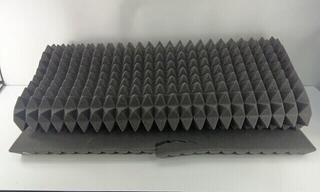 Painel de espuma absorvente Mega Acoustic PA-PMP5 115x195x5 Dark Gray Painel de espuma absorvente (Danificado) - 1