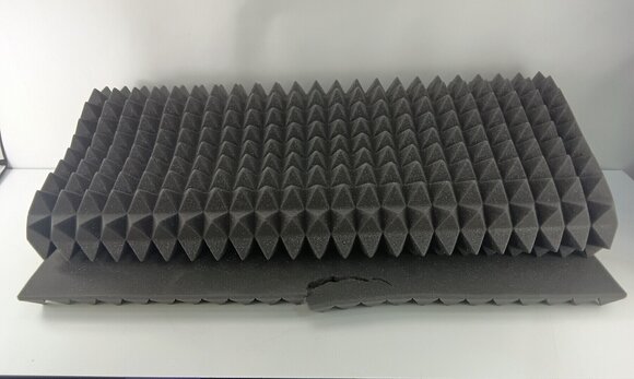 Painel de espuma absorvente Mega Acoustic PA-PMP5 115x195x5 Dark Gray Painel de espuma absorvente (Danificado) - 2