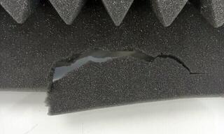 Painel de espuma absorvente Mega Acoustic PA-PMP5 115x195x5 Dark Gray Painel de espuma absorvente (Danificado) - 2