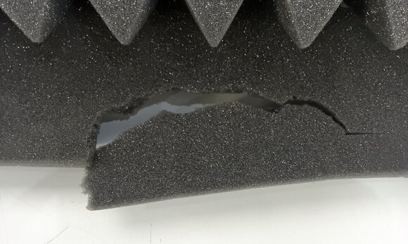 Painel de espuma absorvente Mega Acoustic PA-PMP5 115x195x5 Dark Gray Painel de espuma absorvente (Danificado) - 3