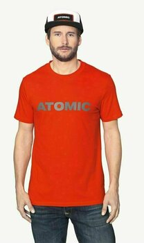 Ski-trui en T-shirt Atomic Alps T-Shirt Bright Red L T-shirt - 3