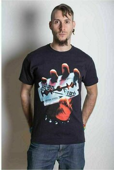 T-Shirt Judas Priest T-Shirt Unisex Tee British Steel Unisex Black L - 2