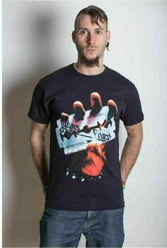 T-Shirt Judas Priest T-Shirt Unisex Tee British Steel Unisex Black XL - 2