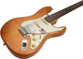 Electric guitar SX SEF1 HSS Natural Electric guitar - 2