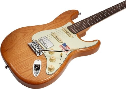 Electric guitar SX SEF1 HSS Natural Electric guitar - 3