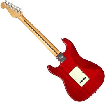 Electric guitar SX SEF1 HSS Transparent Red Electric guitar - 2