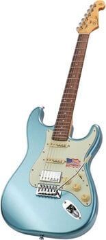 Electric guitar SX SEF1 HSS Metallic Ice Blue Electric guitar - 3