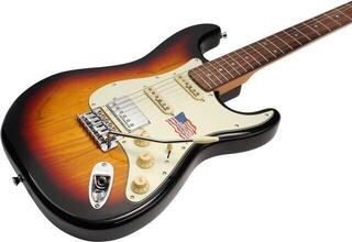 Elektriskā ģitāra SX SEF1 HSS 3-Tone Sunburst Elektriskā ģitāra - 3