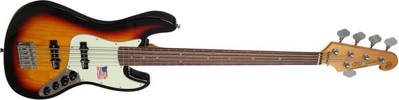 5-keelne basskitarr SX SBF15 3-Tone Sunburst 5-keelne basskitarr - 5
