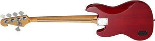 5-strengs bassgitar SX SBF15 Transparent Red 5-strengs bassgitar - 5