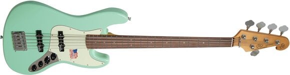 5-strengs bassgitar SX SBF15 Surf Green 5-strengs bassgitar - 5