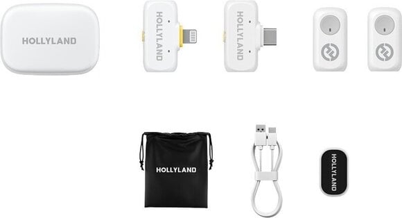 Draadloze set Hollyland Lark A1 Combo Ivory White Draadloze set - 4