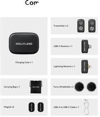 Draadloze set Hollyland Lark A1 Combo with USB-C RX + Lightning RX + Charging Case Draadloze set - 2