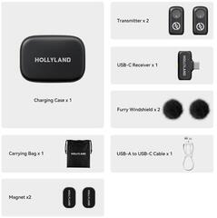 Conjunto sem fios Hollyland Lark A1 Duo with USB-C RX + Charging Case Conjunto sem fios - 2