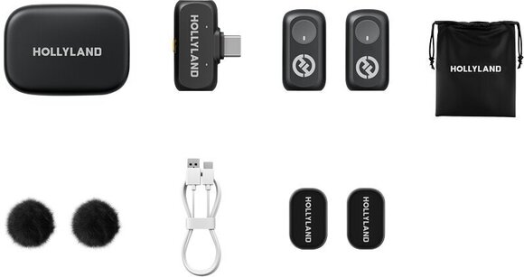 Juhtmeta lavalier-mikrofoni komplekt Hollyland Lark A1 Duo with USB-C RX + Charging Case Juhtmeta lavalier-mikrofoni komplekt - 5