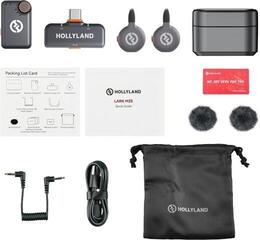 Conjunto sem fios Hollyland Lark M2S Mini Combo Lavalier Mini Combo Space Gray Conjunto sem fios - 3