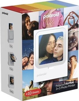Pocket Printer
 Polaroid Hi-Print 3x3 + 10 Sheets Pocket Printer - 9