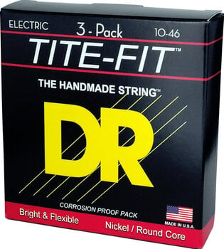 E-guitar strings DR Strings MT-10 Tite Fit 3-Pack E-guitar strings - 2