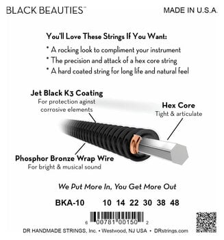 Corde Chitarra Acustica DR Strings BKA-10 Corde Chitarra Acustica - 4