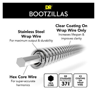 Cordas para baixo DR Strings BZ-50 Cordas para baixo - 5