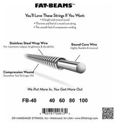 Corzi pentru chitare bas DR Strings FB-40 Corzi pentru chitare bas - 3