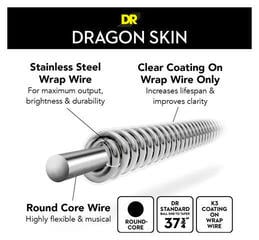 Bassokitaran kielet DR Strings Dragon Skin+ Coated Steel 5-String Medium 45-125 Tapered Multi-Scale Bassokitaran kielet - 3