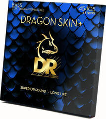 Corzi pentru chitare bas DR Strings Dragon Skin+ Coated Nickel Medium 45-105 Corzi pentru chitare bas - 1