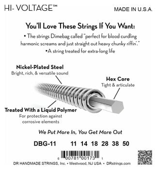 Struny pro elektrickou kytaru DR Strings DBG-11 Struny pro elektrickou kytaru - 4