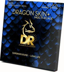 Bassokitaran kieli DR Strings Dragon Skin+ Coated Nickel Medium 45-105 Tapered Multi-Scale Bassokitaran kieli - 1