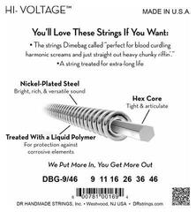 Sähkökitaran kielet DR Strings DBG-9/46 Sähkökitaran kielet - 3